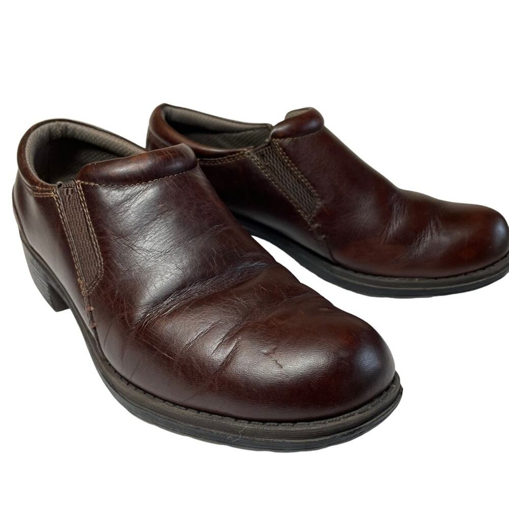 Eastland Leather Loafers Y2K 90s Brown Double Down 7.5